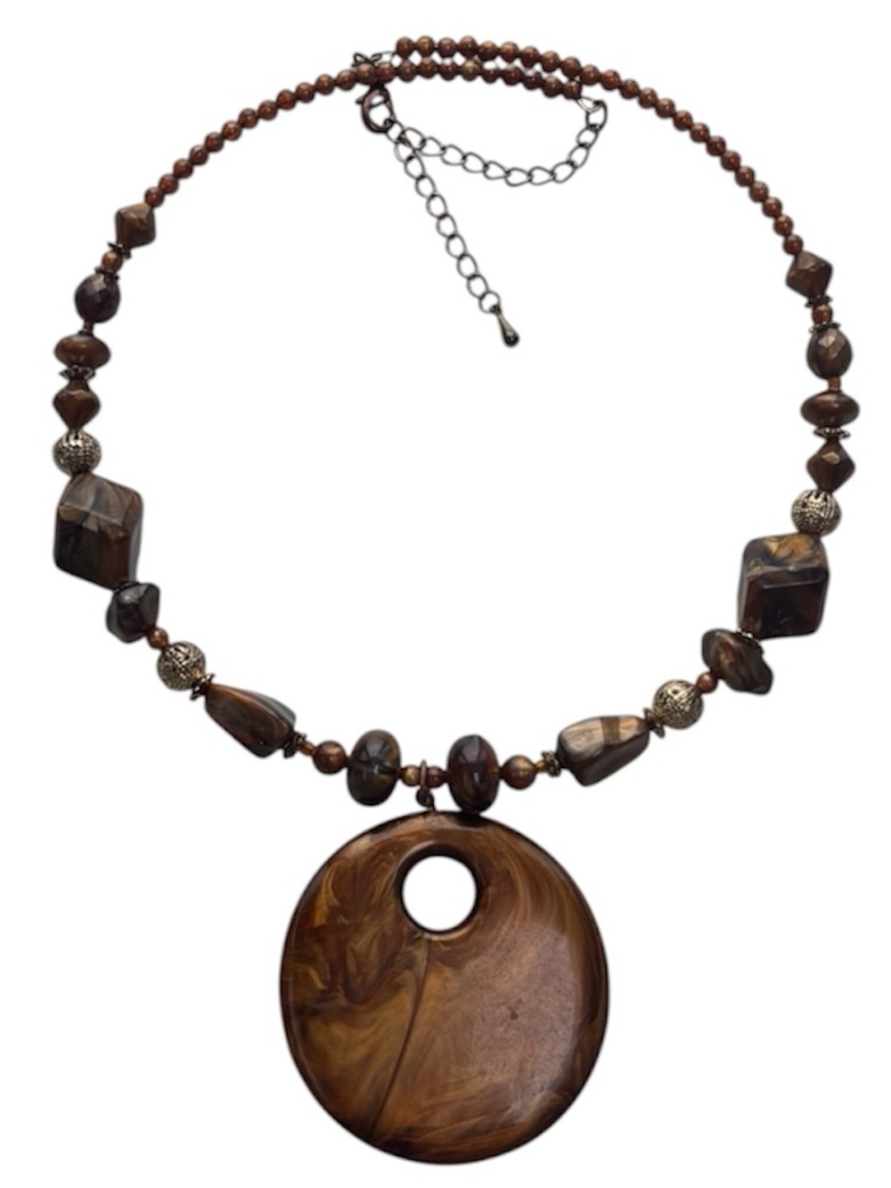 Vintage Beaded Necklace Handmade Hand Crafted Timeless Vintage Artisan Jewelry - Picture 4 of 13